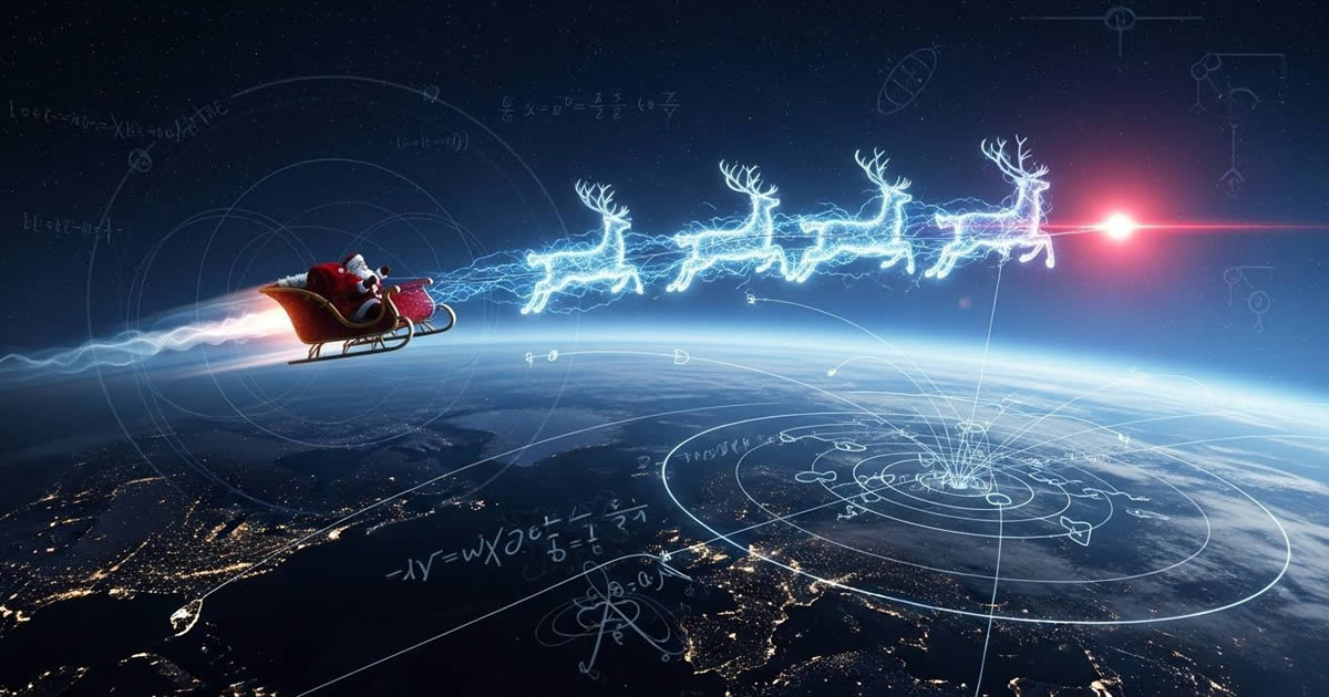 Como o Papai Noel viaja o mundo em uma noite. A física explica ou tenta explicar